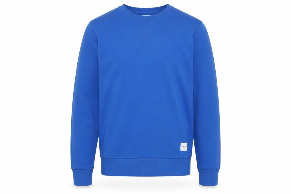 Jack & Jones Mens Blue Pullover Sweatshirt M Crew Neck Long Sleeve