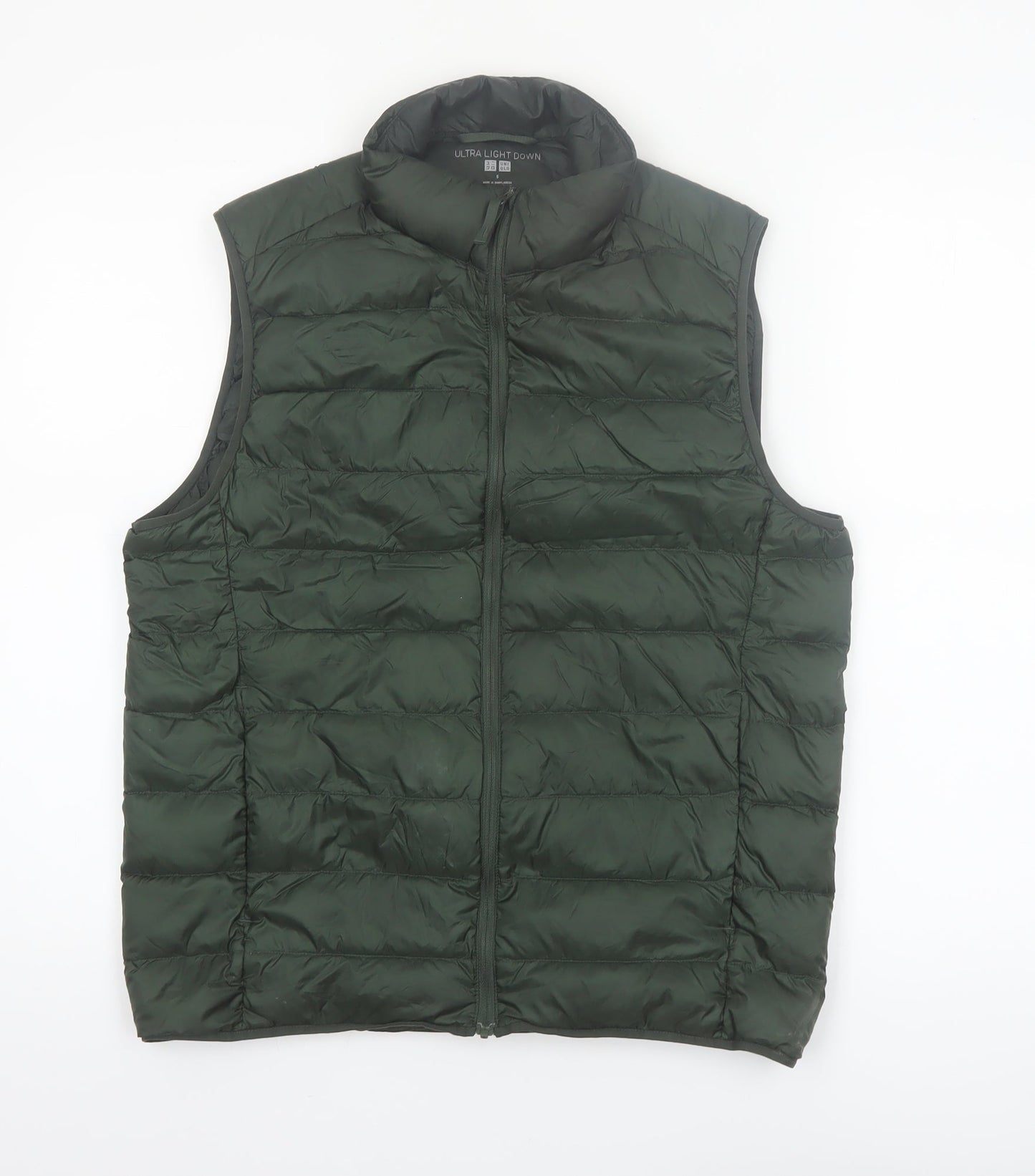 UNIQLO Women's Green Ultra Light Down Puffer Waistcoat Size S