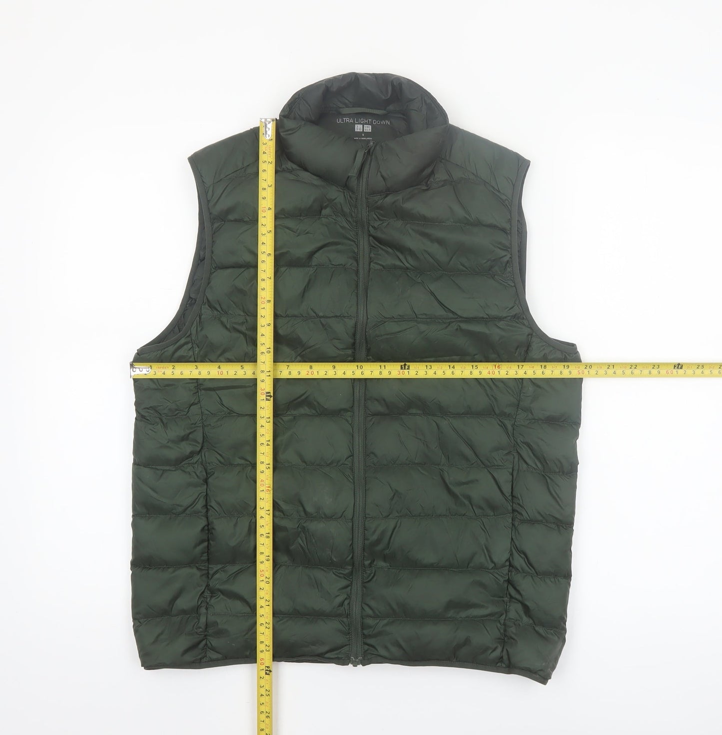 UNIQLO Women's Green Ultra Light Down Puffer Waistcoat Size S