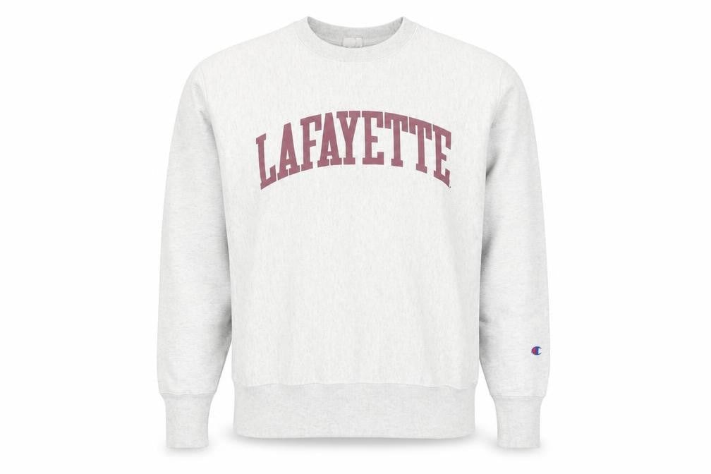 Champion Men's Grey Lafayette Reverse Weave Pullover Sweatshirt Large