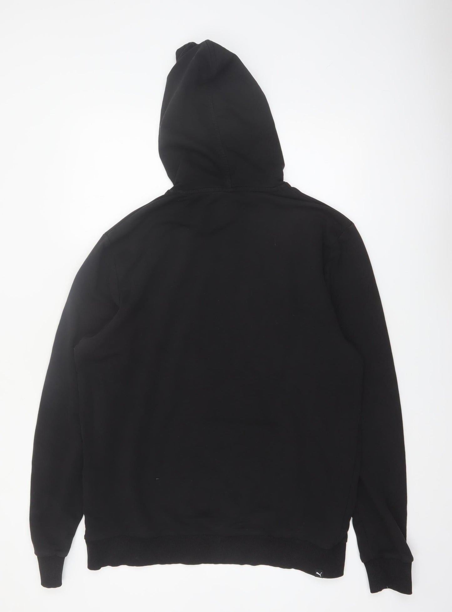 Puma Men's Black XL Pullover Hoodie with Logo Graphic Print