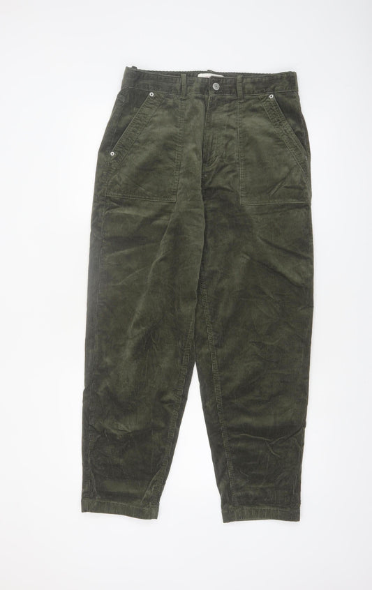 Marks and Spencer Women’s Green Corduroy Chino Trousers Size 12