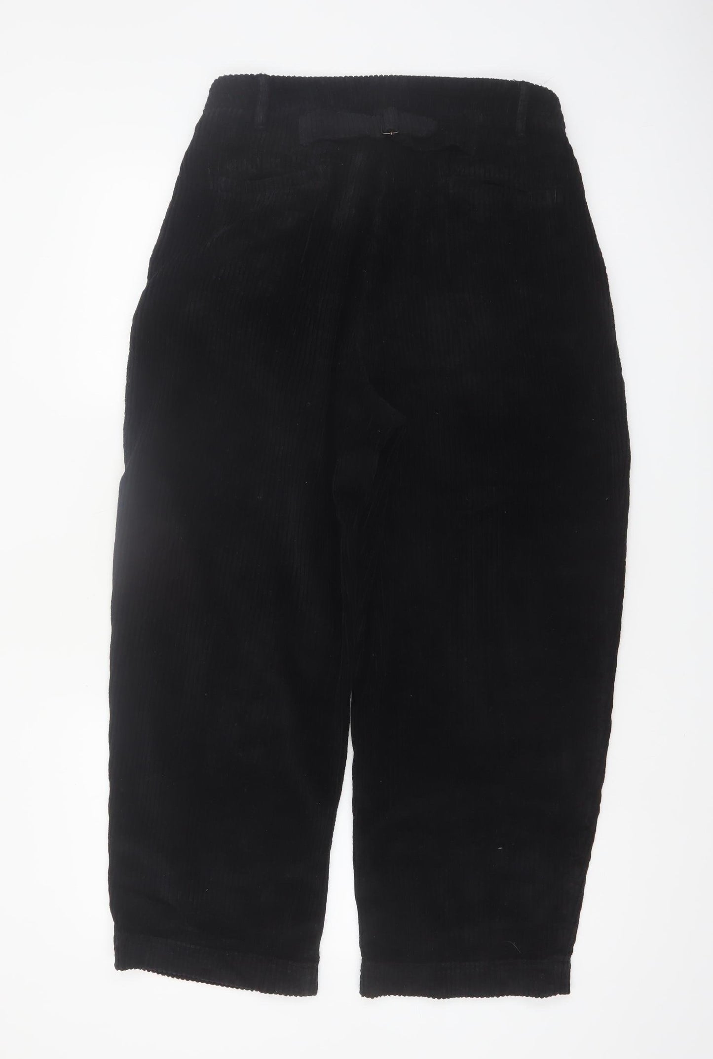 Kin Women’s Black Corduroy Cropped Trousers Size 10