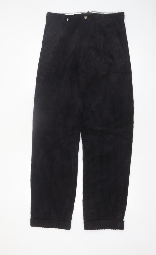 Club Montana Men's Black Corduroy Trousers Size 32/33