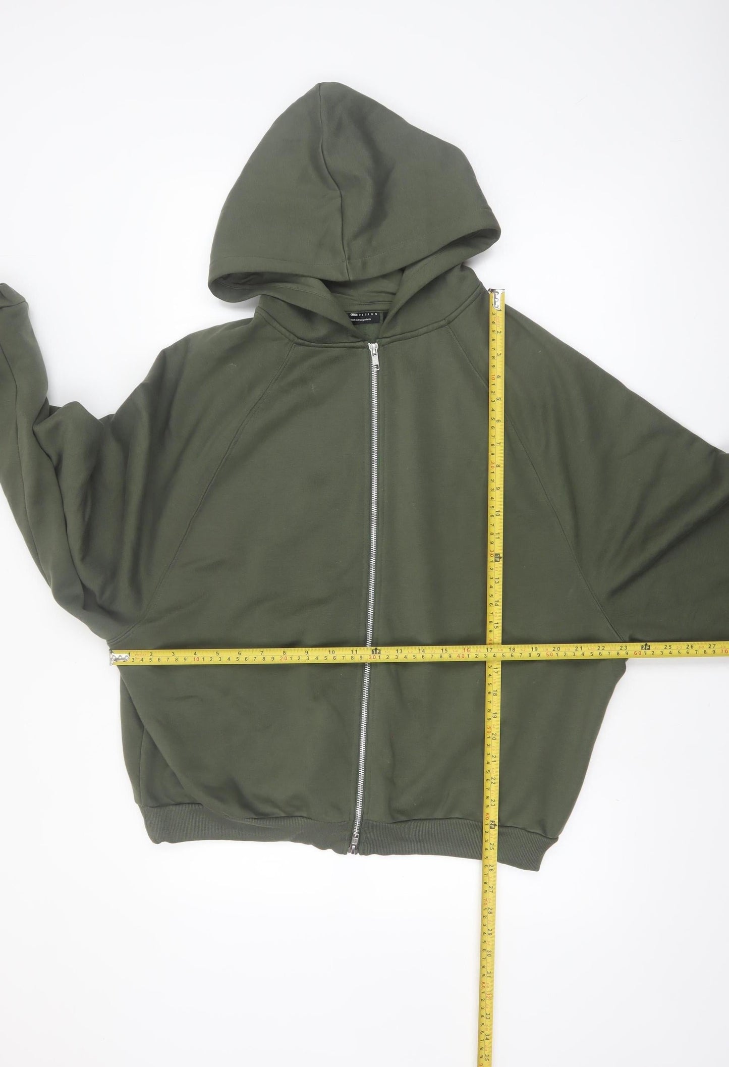 ASOS Women’s Green Full Zip Hoodie Size 8 Cotton Blend