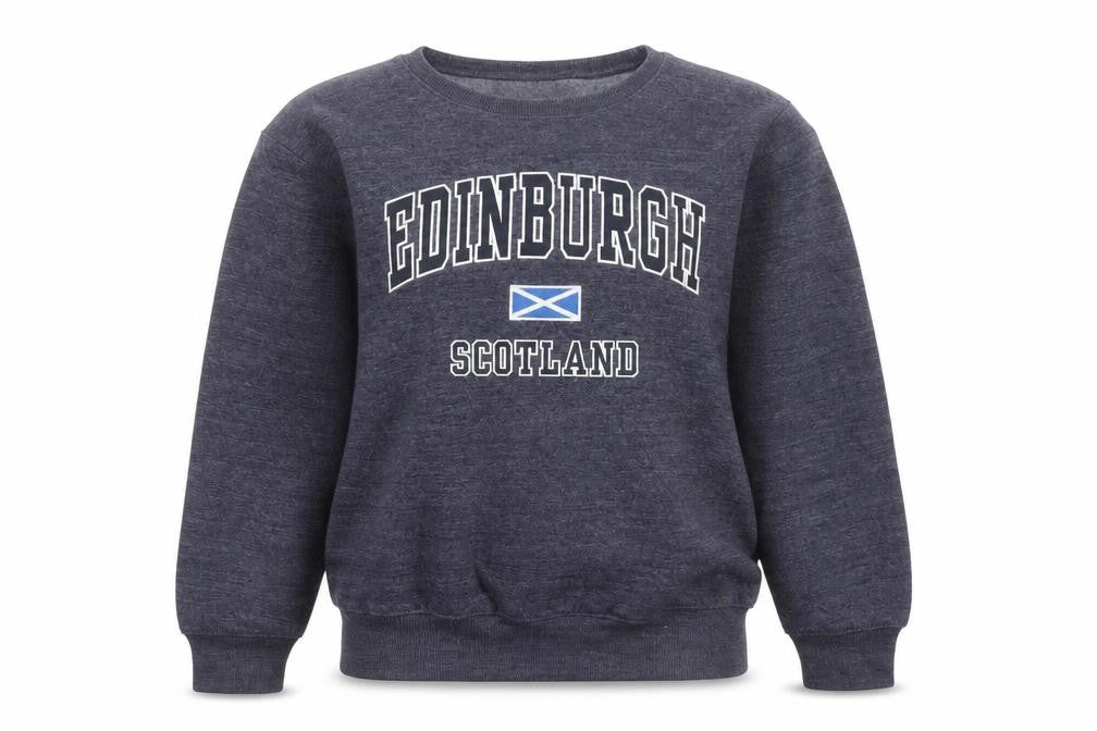 Scotland Collections Women's Grey Edinburgh Sweatshirt Small Cotton Blend