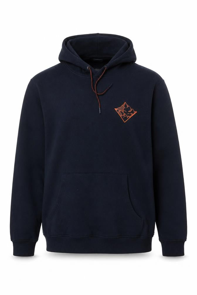 Mountain Warehouse Mens Blue L Pullover Hoodie Graphic Outdoor