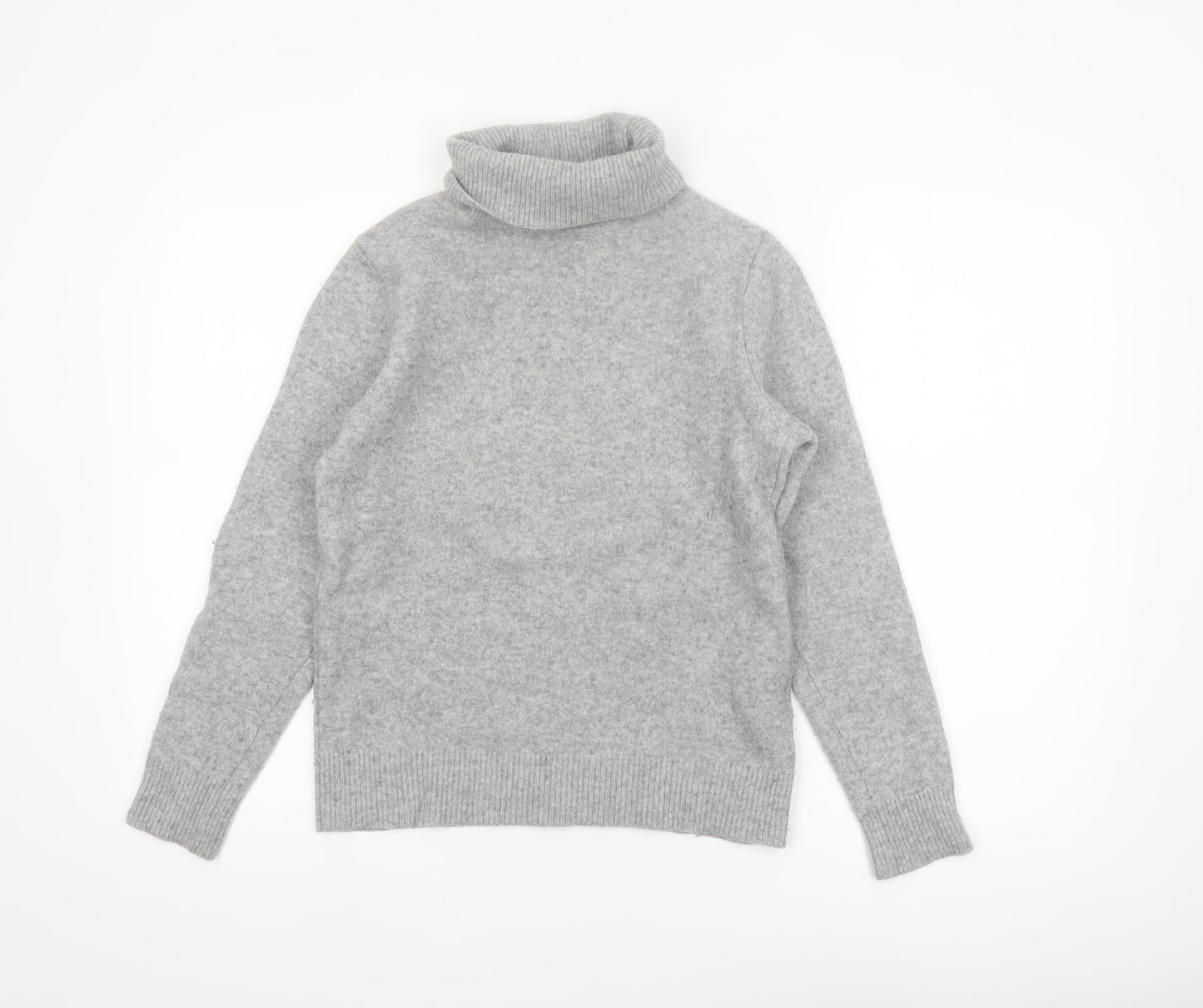 Uniqlo Women’s Grey Roll Neck Wool Jumper Size S