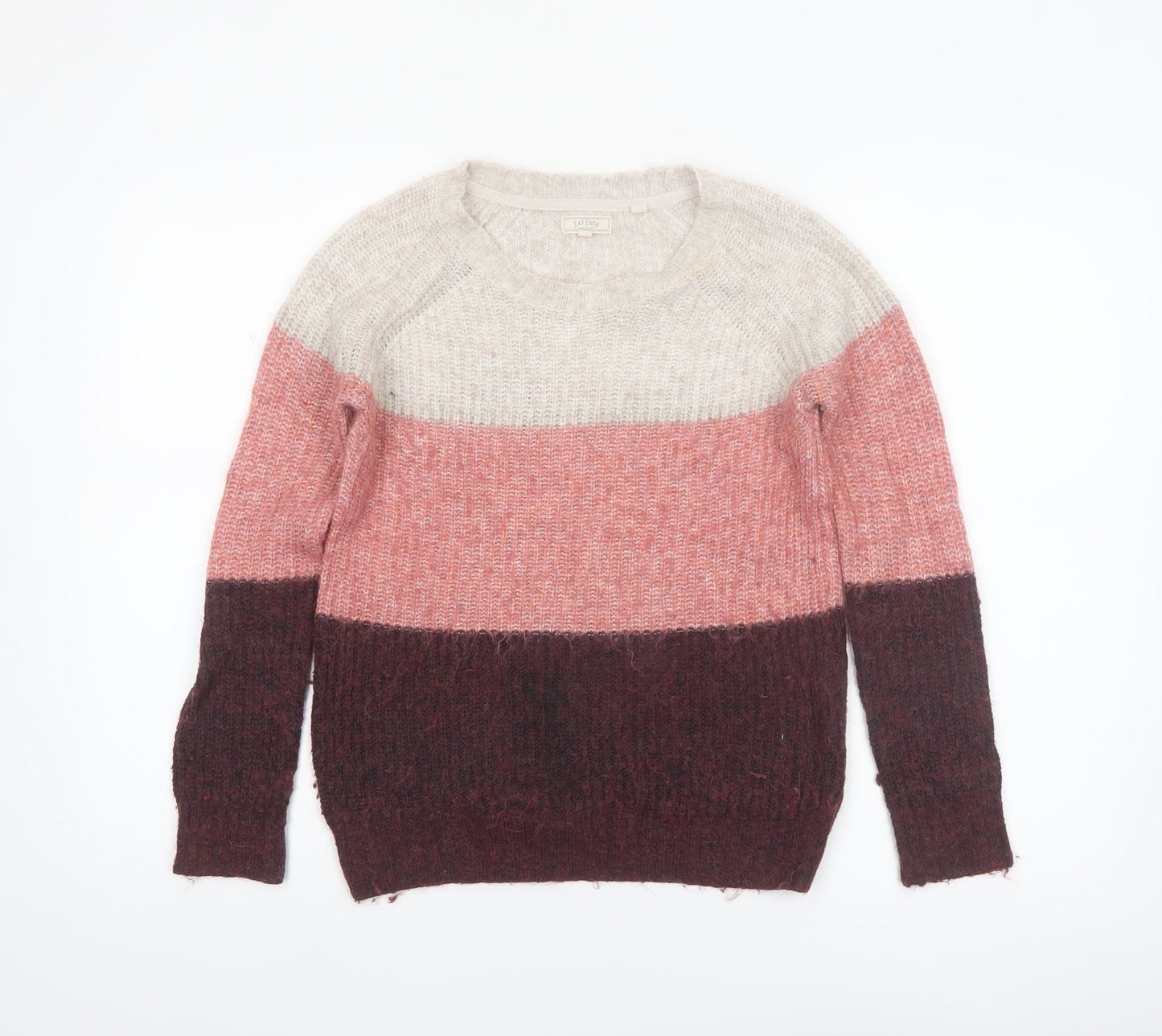 Fat Face Womens Multicoloured Knit Pullover Jumper Size 8