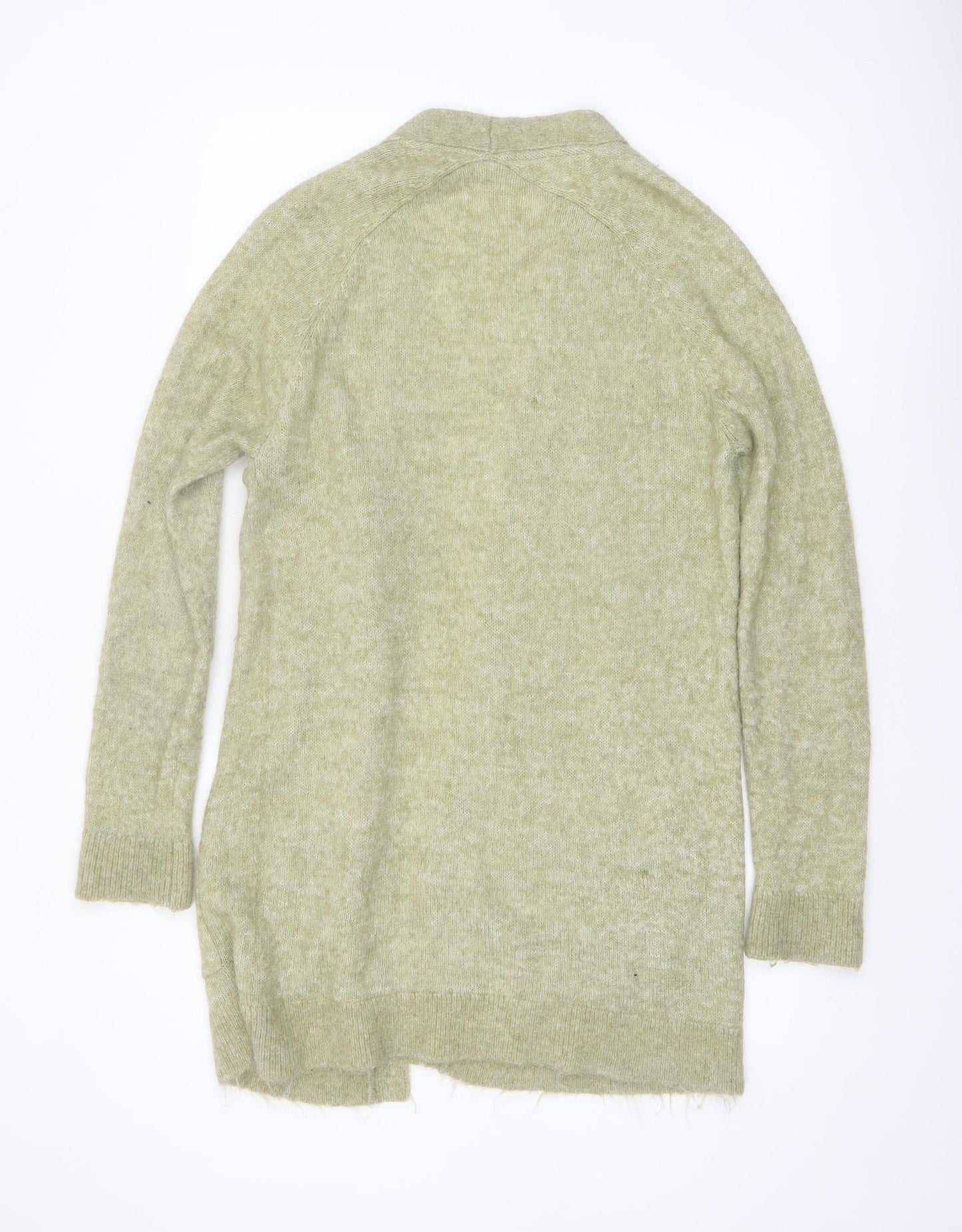 Fat Face Women's Green Mohair Blend Long Sleeve Open Cardigan UK 12