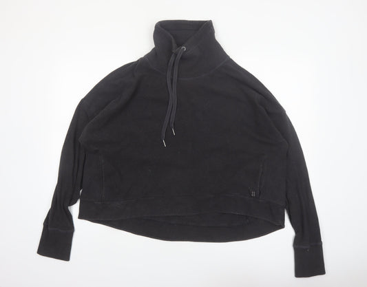 Sweaty Betty Womens Black XXL Funnel Neck Pullover Sweatshirt
