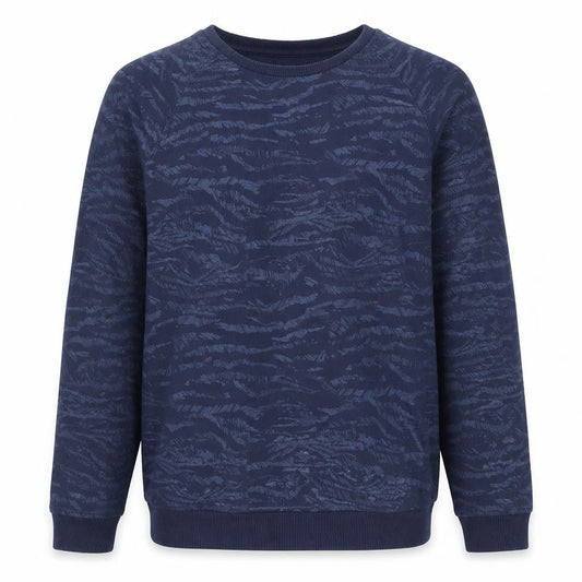 Selected Homme Men’s Blue Crew Neck Cotton Blend Sweatshirt M