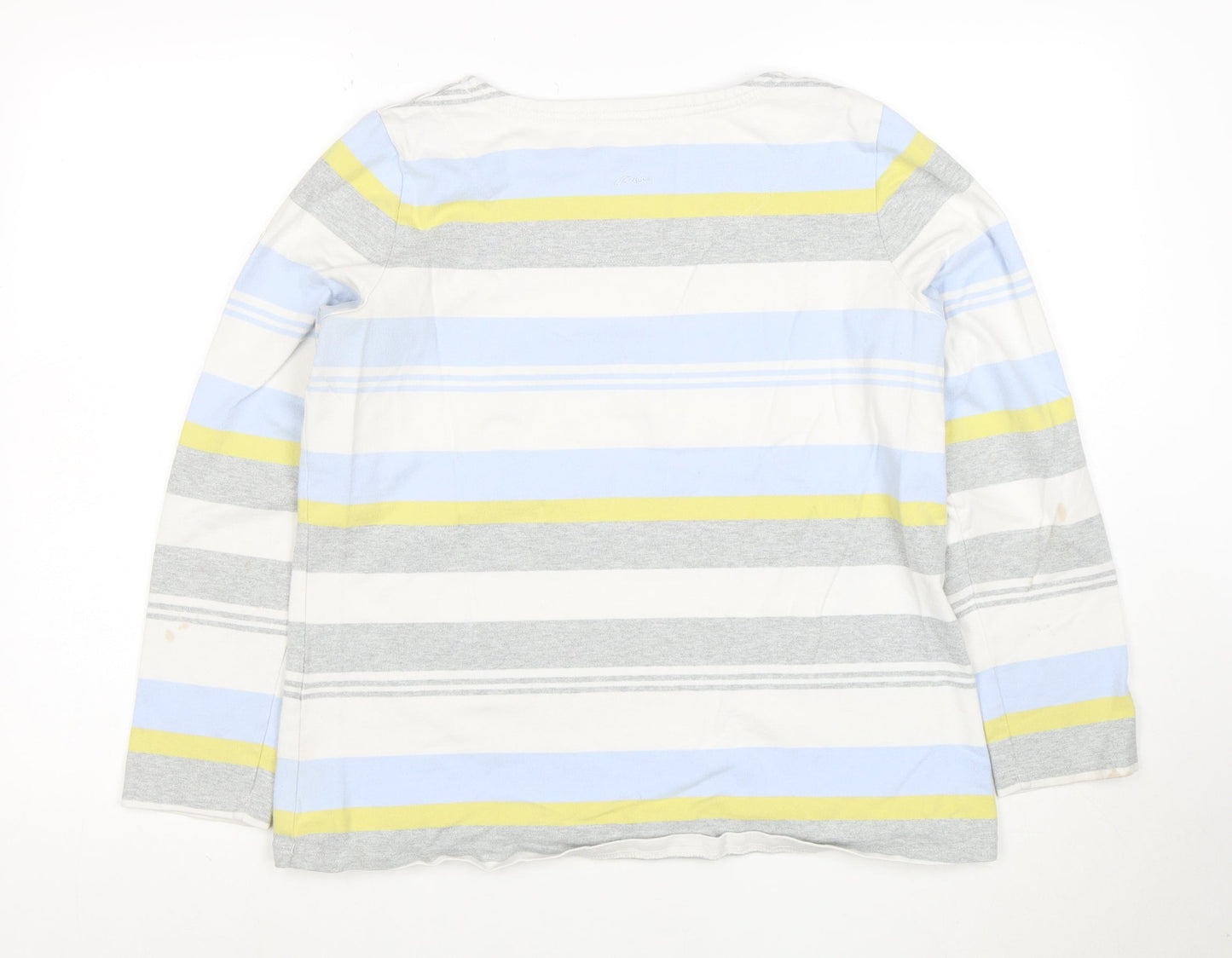 Joules Womens Multicoloured Size 16 Striped Cotton Long Sleeve T-Shirt