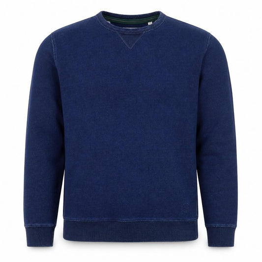 Racing Green Men's Blue Cotton Crew Neck Pullover Sweatshirt M