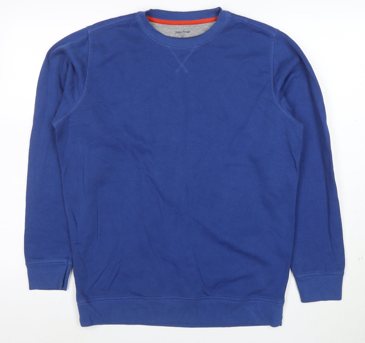 James Pringle Men Blue Medium Pullover Crew Neck Sweatshirt