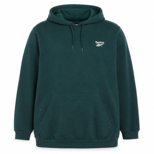 Reebok Unisex Green 2XL Pullover Hoodie Sweatshirt Cotton Blend