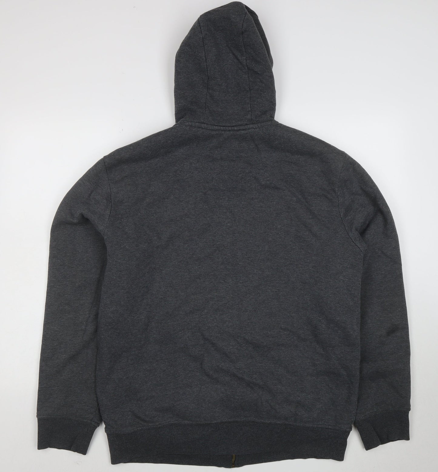 Weatherproof Vintage Men's Grey Full Zip Fleece Lined Hoodie L