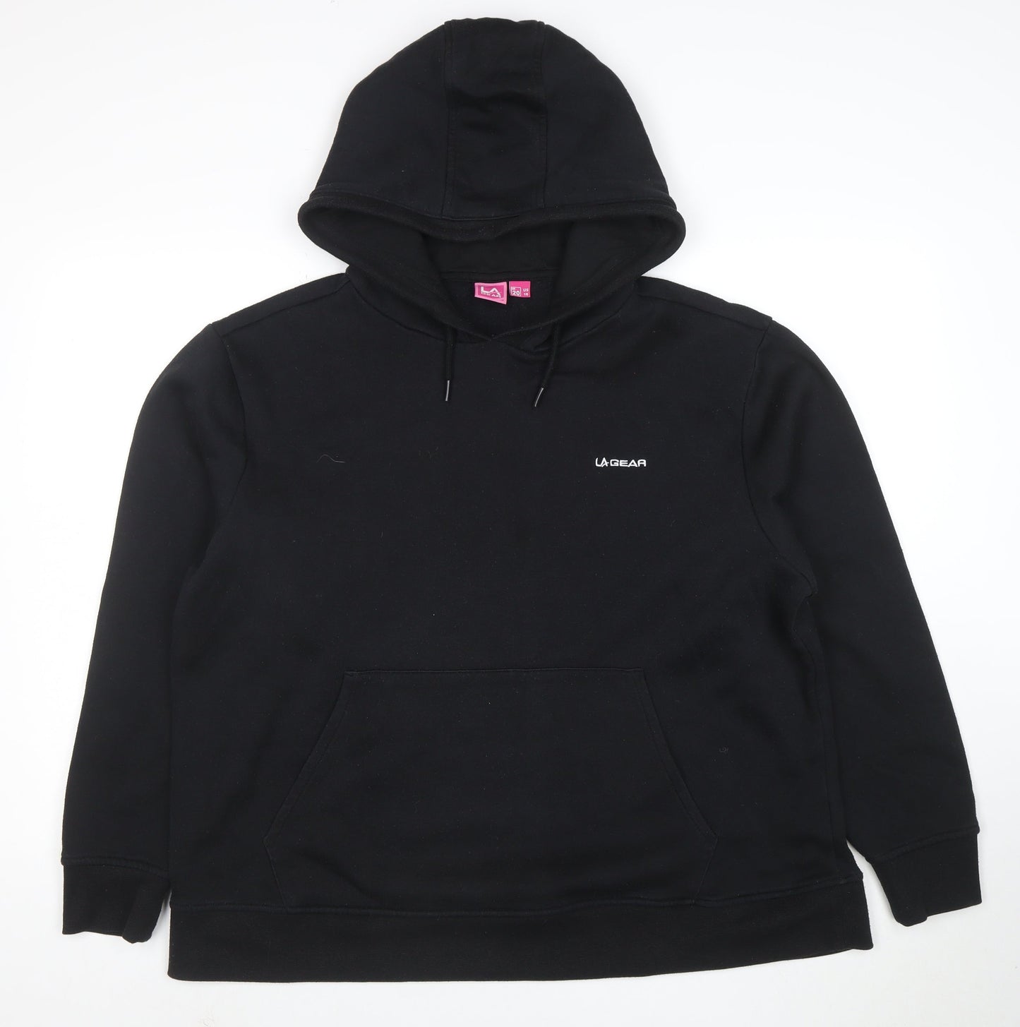 LA Gear Women's Black UK 20 Pullover Hoodie with Logo