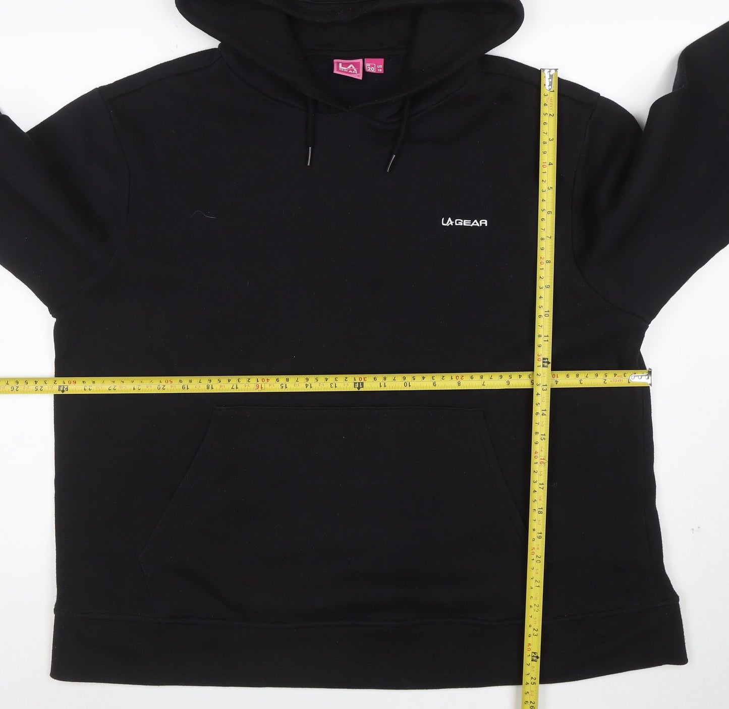 LA Gear Women's Black UK 20 Pullover Hoodie with Logo