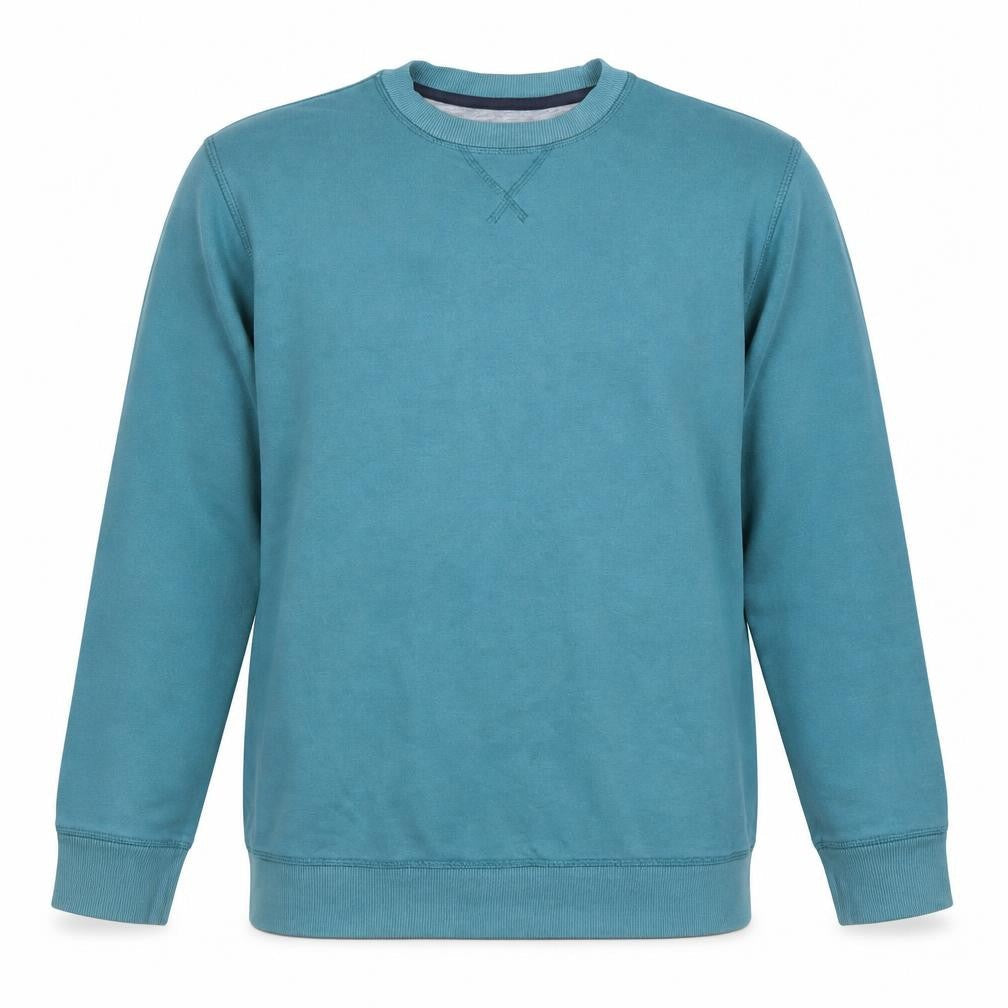 James Pringle Men's Blue Medium Crew Neck Cotton Sweatshirt