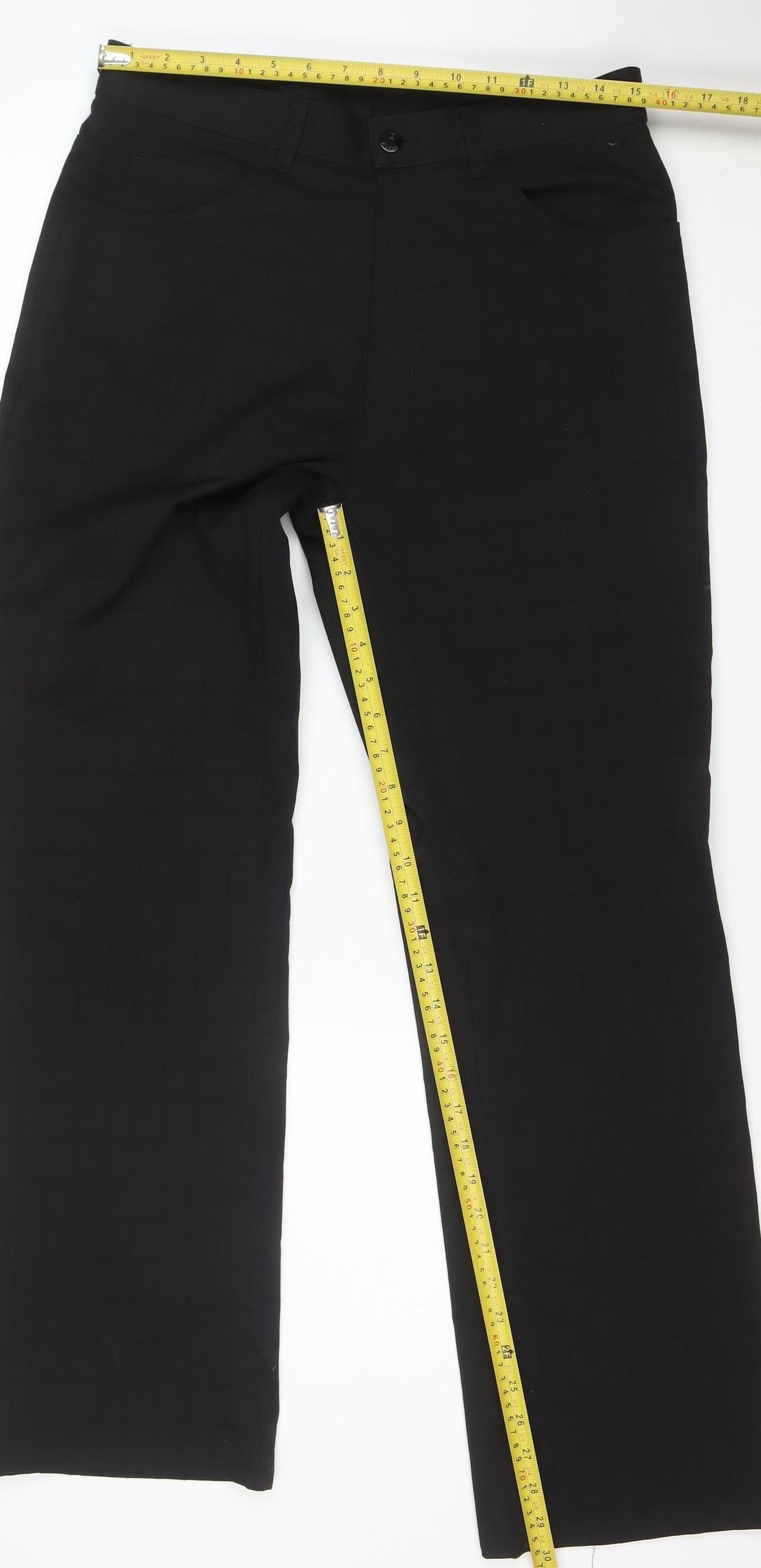 Zucci Women’s Black Regular Fit Straight Jeans W32
