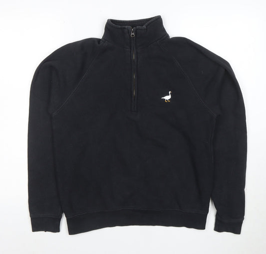 Goose and Gander Women’s Black Small 1/4 Zip Fleece Sweatshirt