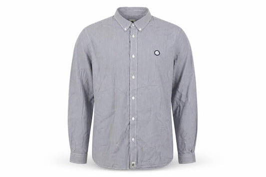 Blue Blood Mens Blue 2XL Classic Fit Checked Cotton Button-Up Shirt