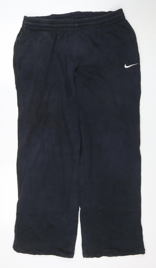 Nike Men's Black XL Fleece Track Pants with Pockets