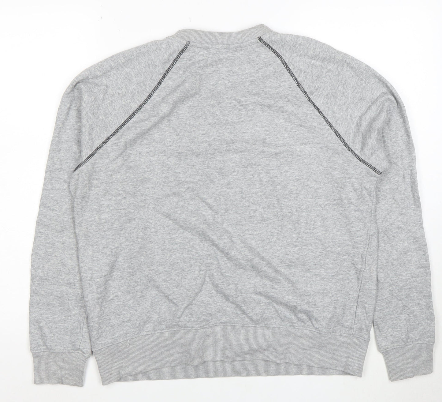 FILA Men's Grey L Pullover Sweatshirt Crew Neck Sports Jumper