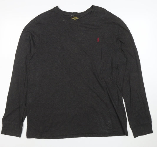 Ralph Lauren Polo Men's Black Long Sleeve Custom Fit T-Shirt XL
