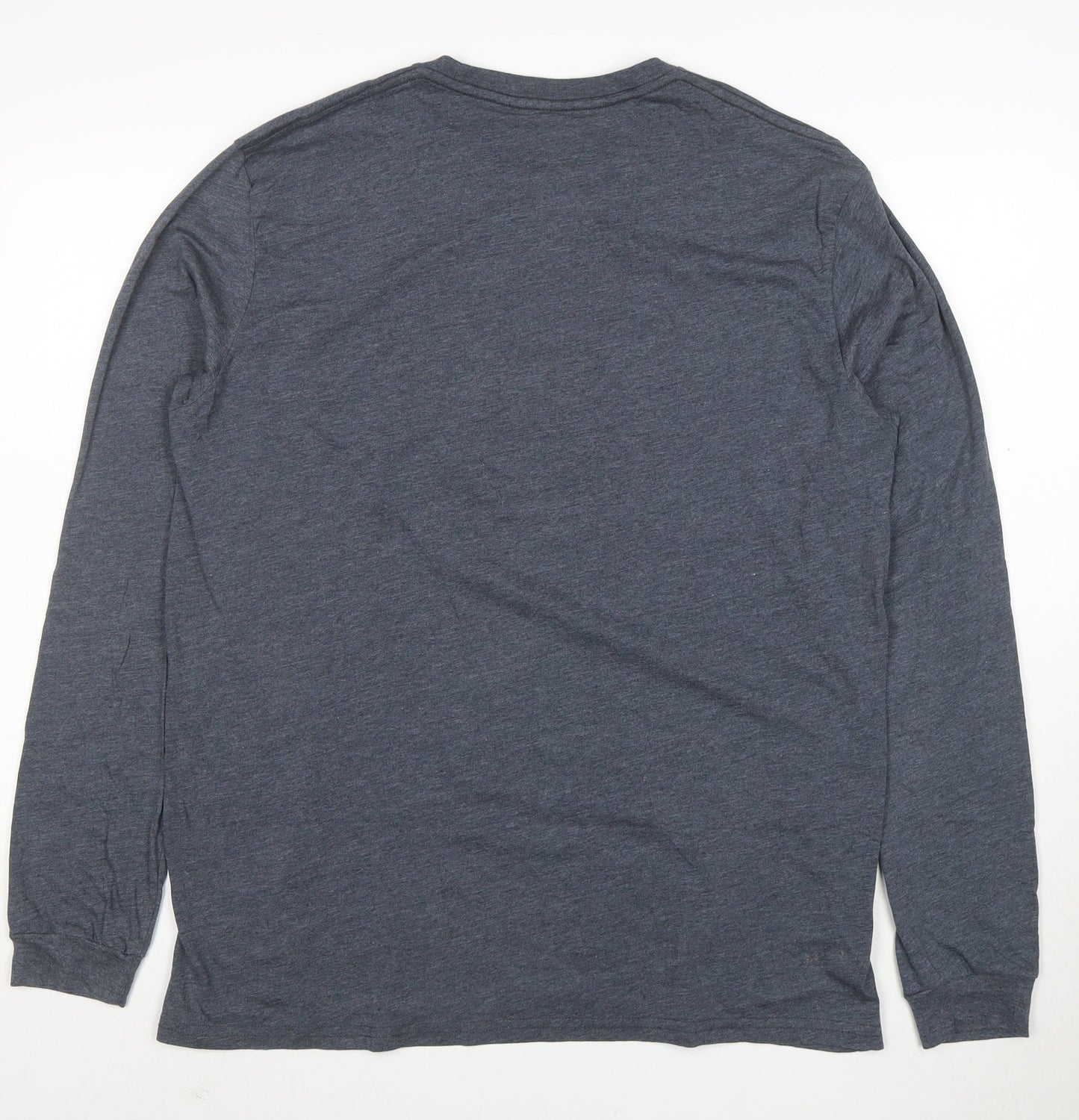 Volcom Men's Grey Long Sleeve Graphic Logo T-Shirt XL
