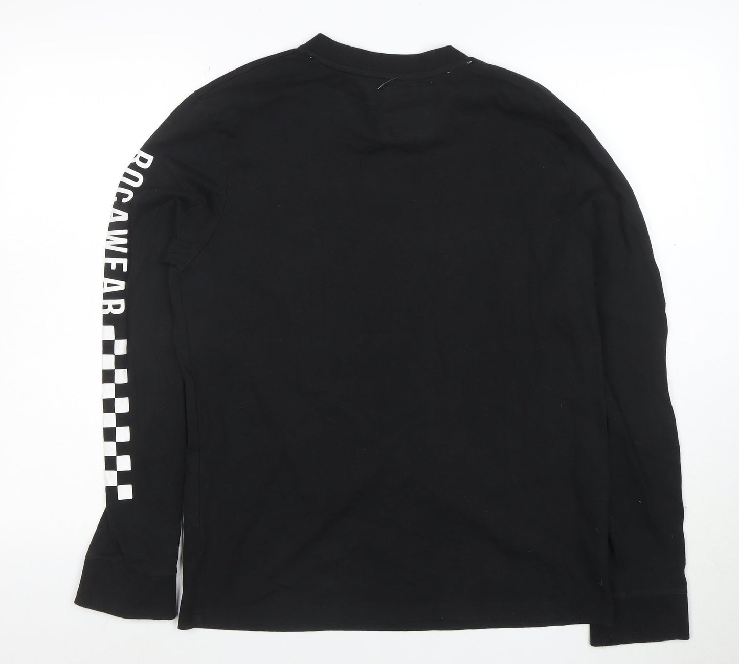 Rocawear Men's Black Racing Division Long Sleeve T-Shirt M