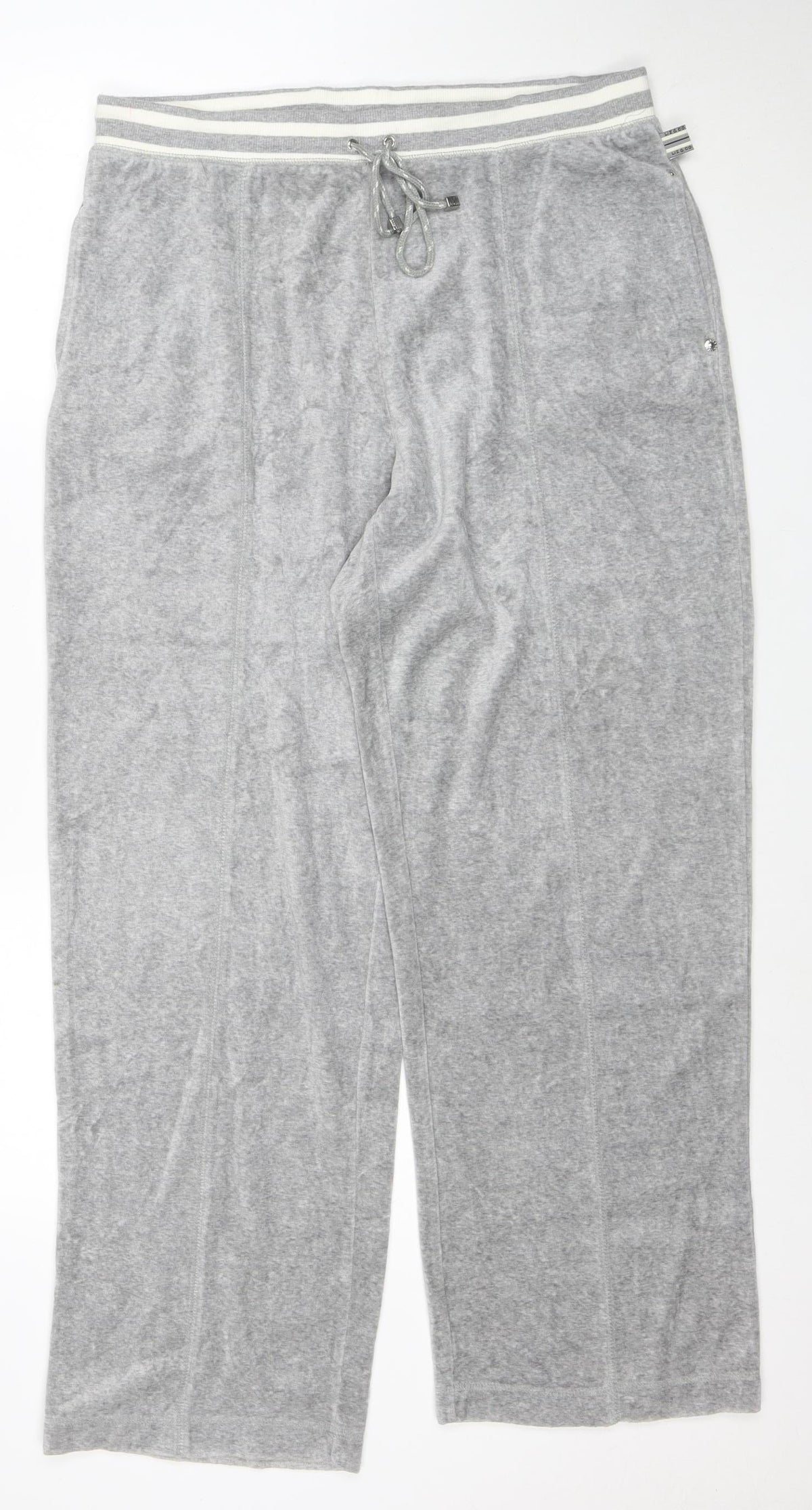 Liz Claiborne Women Petite Grey Cotton Blend Sweatpants L