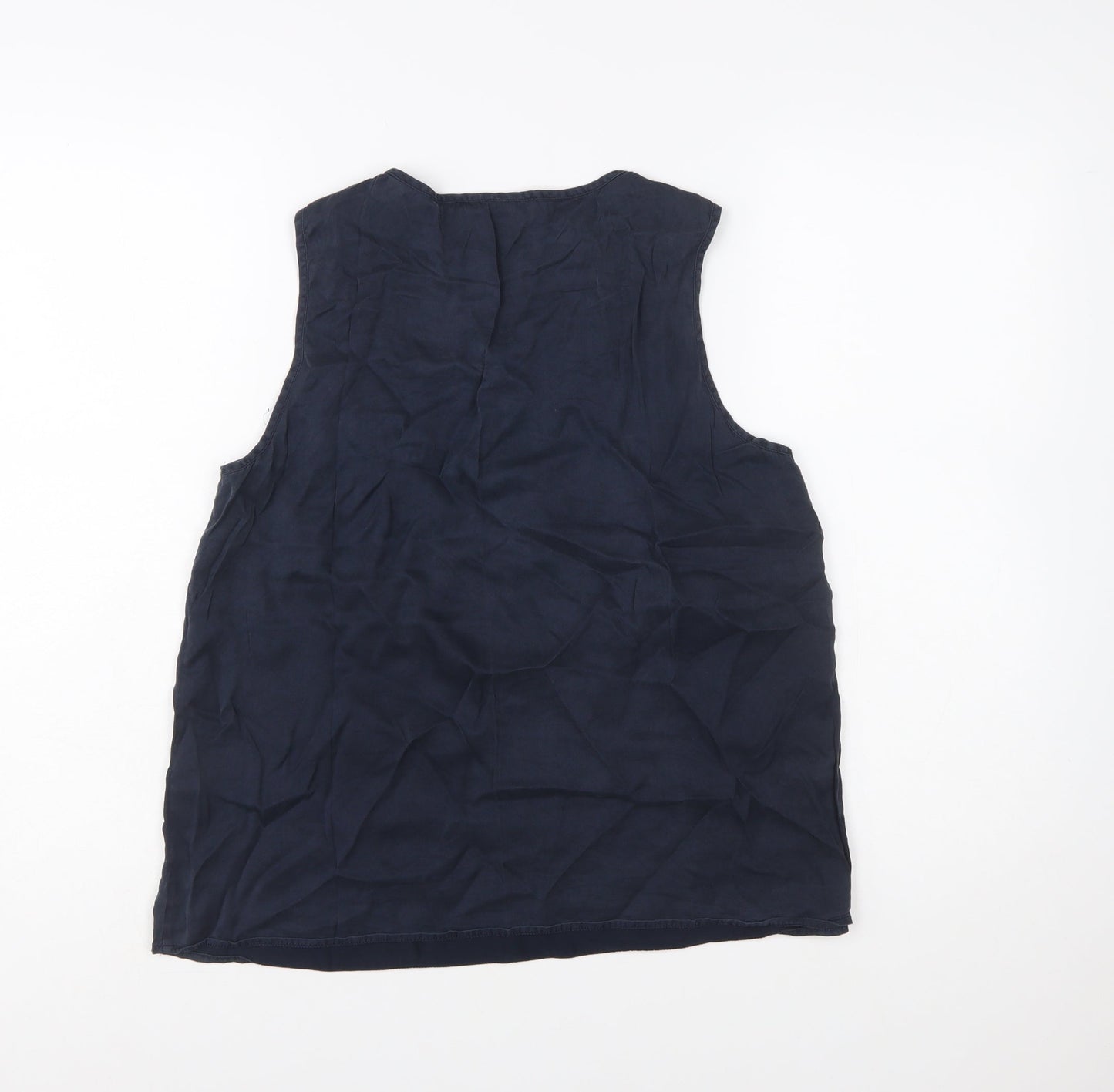 Paul Costelloe Living Studio Women's Blue Viscose Tank Top Size 12