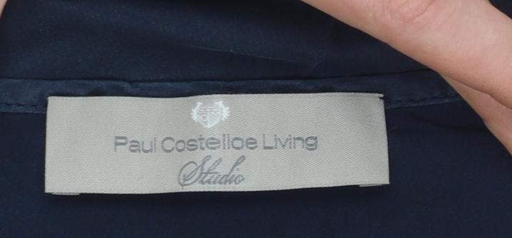 Paul Costelloe Living Studio Women's Blue Viscose Tank Top Size 12