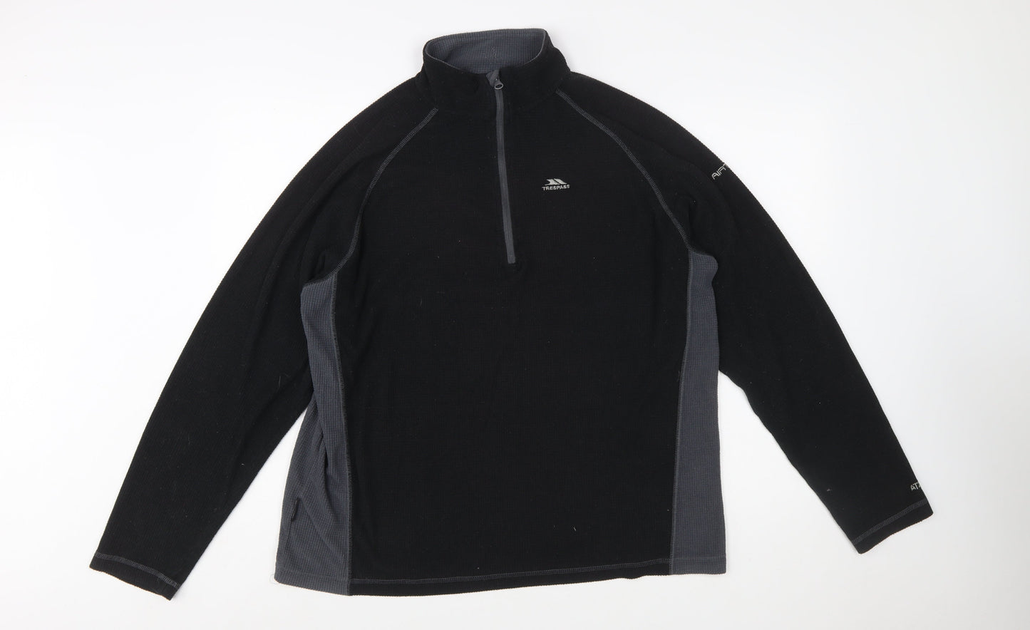 Trespass Mens Black XL Fleece Pullover High Neck Sweatshirt Outdoor