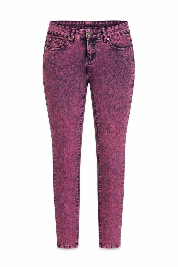 YFI Jeans Women’s Pink Acid Wash Skinny Denim Jeans Size 26