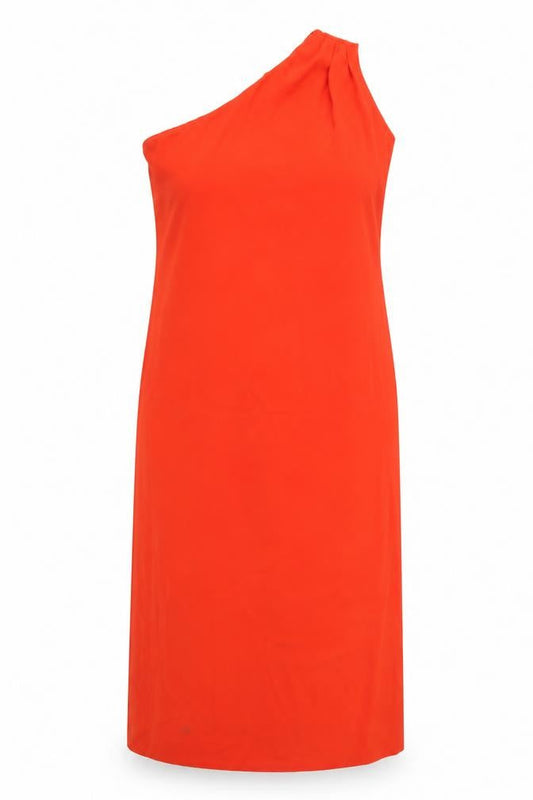 Marks & Spencer Women’s Red One Shoulder Long Sheath Dress Size 18