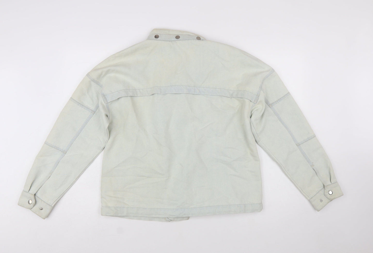 Next Women’s Beige Cotton Motorcycle Jacket Size 14