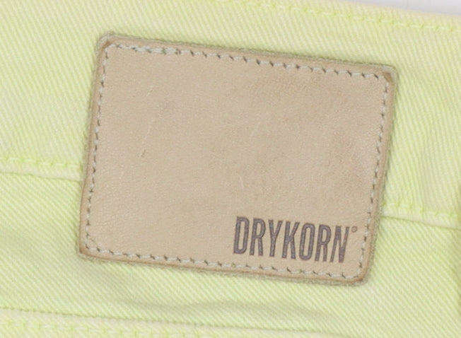 Drykorn Women's Yellow Skinny Jeans Size 27 Slim Fit Denim