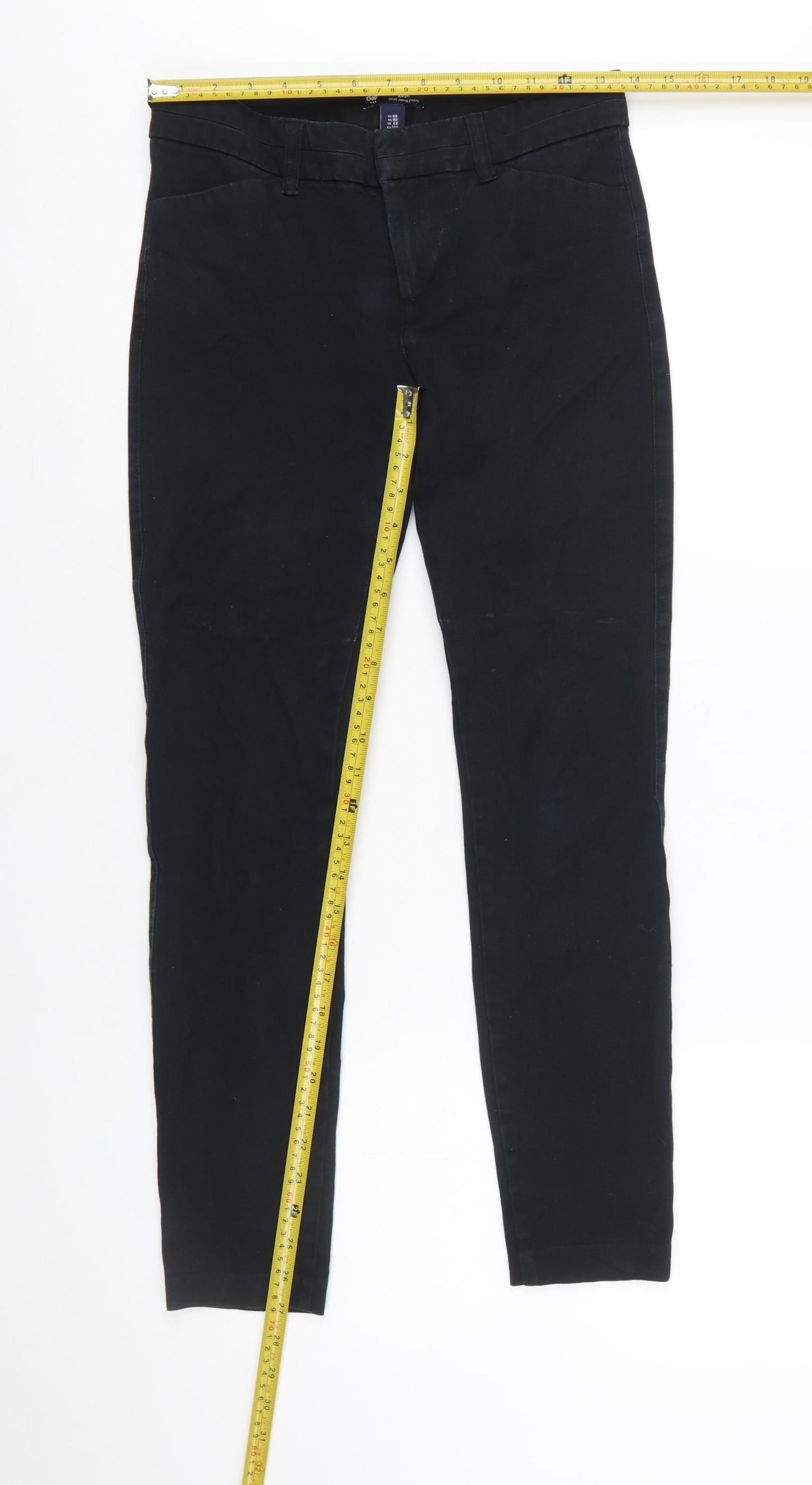 Gap Women’s Black Slim City Chino Trousers Size 4 Regular