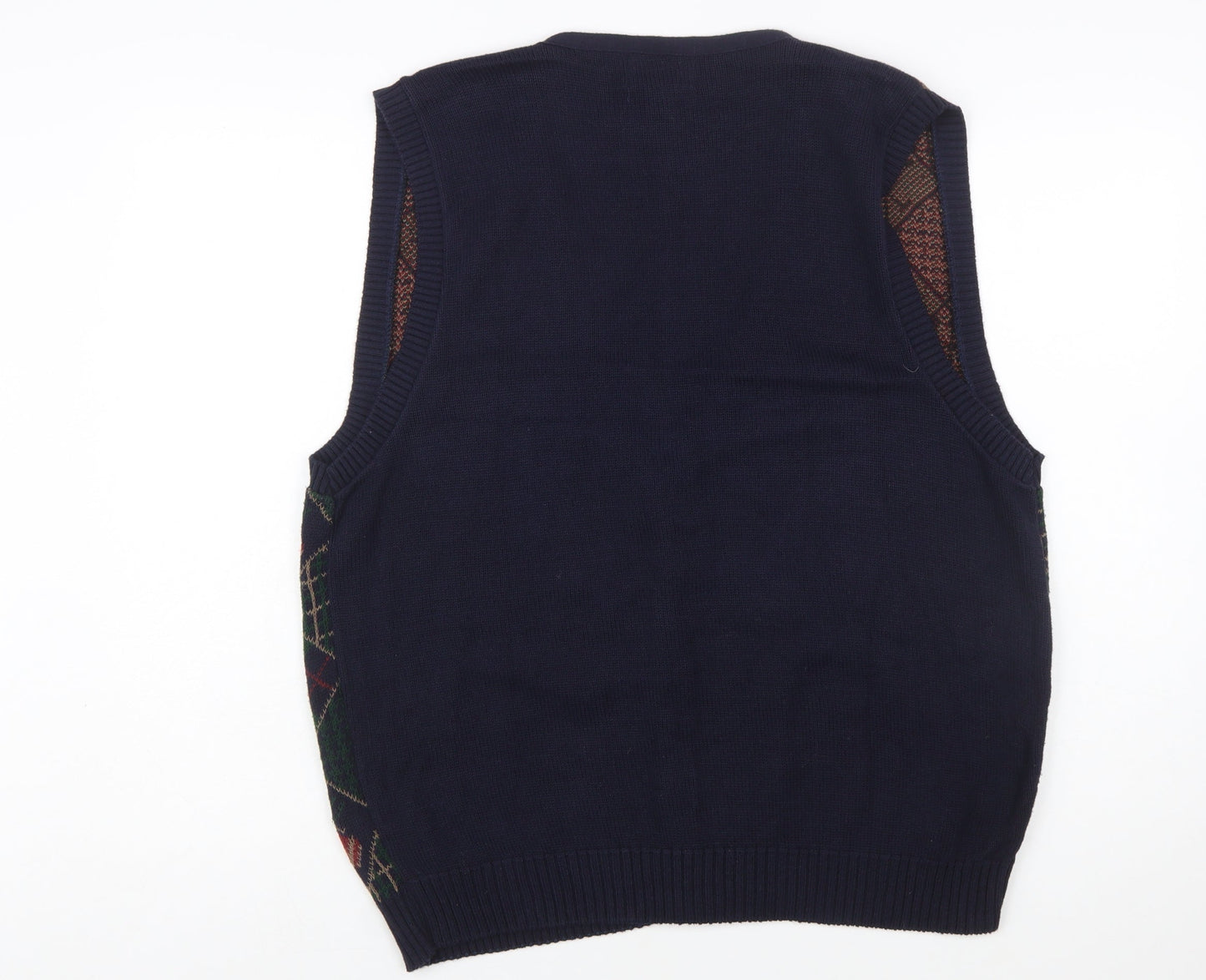 Jos.A.Bank Men's Multicoloured Argyle Wool Knit Vest M Classic