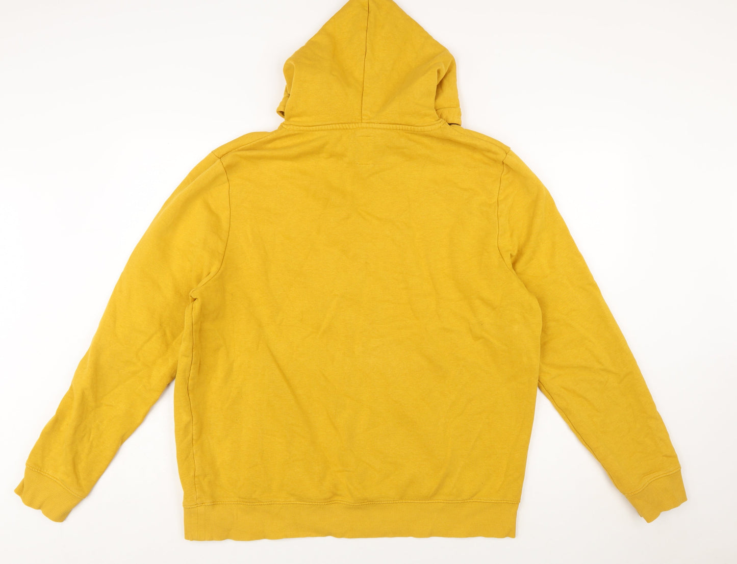 New Look Men’s Yellow XL Pullover Hoodie Cotton Blend