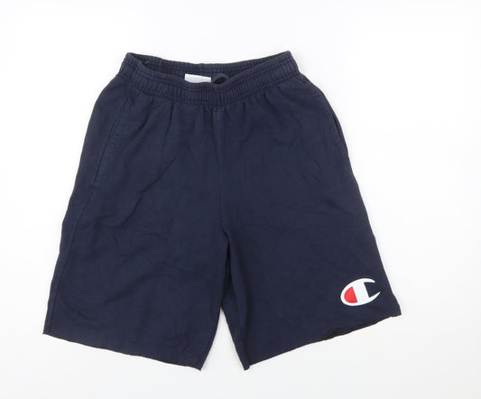 Champion Men's Navy Blue M Athletic Shorts with Elastic Waist and Pockets