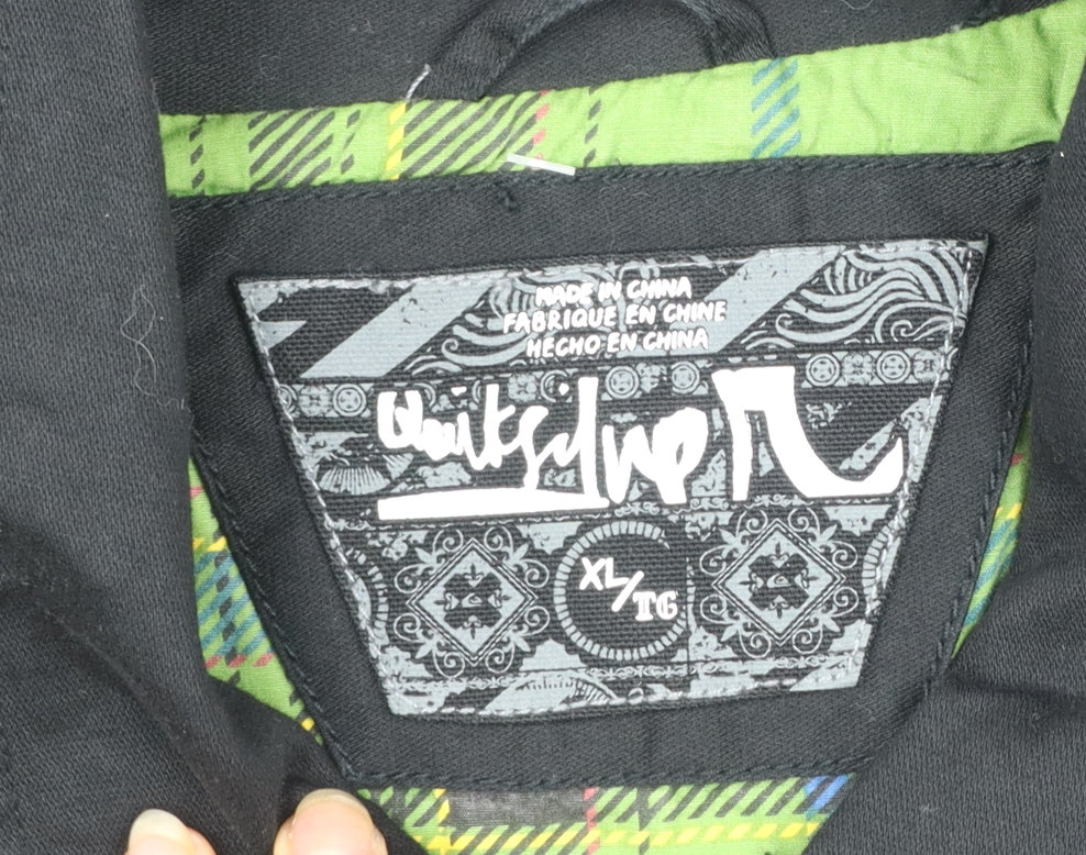 Quiksilver Men’s Black Cotton XL Full Zip Casual Jacket
