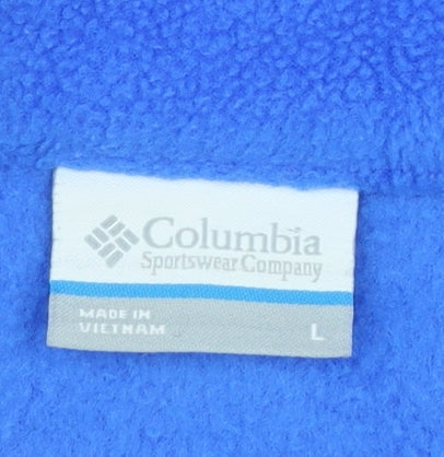 Columbia Women's Blue Fleece Full Zip Jacket Size L