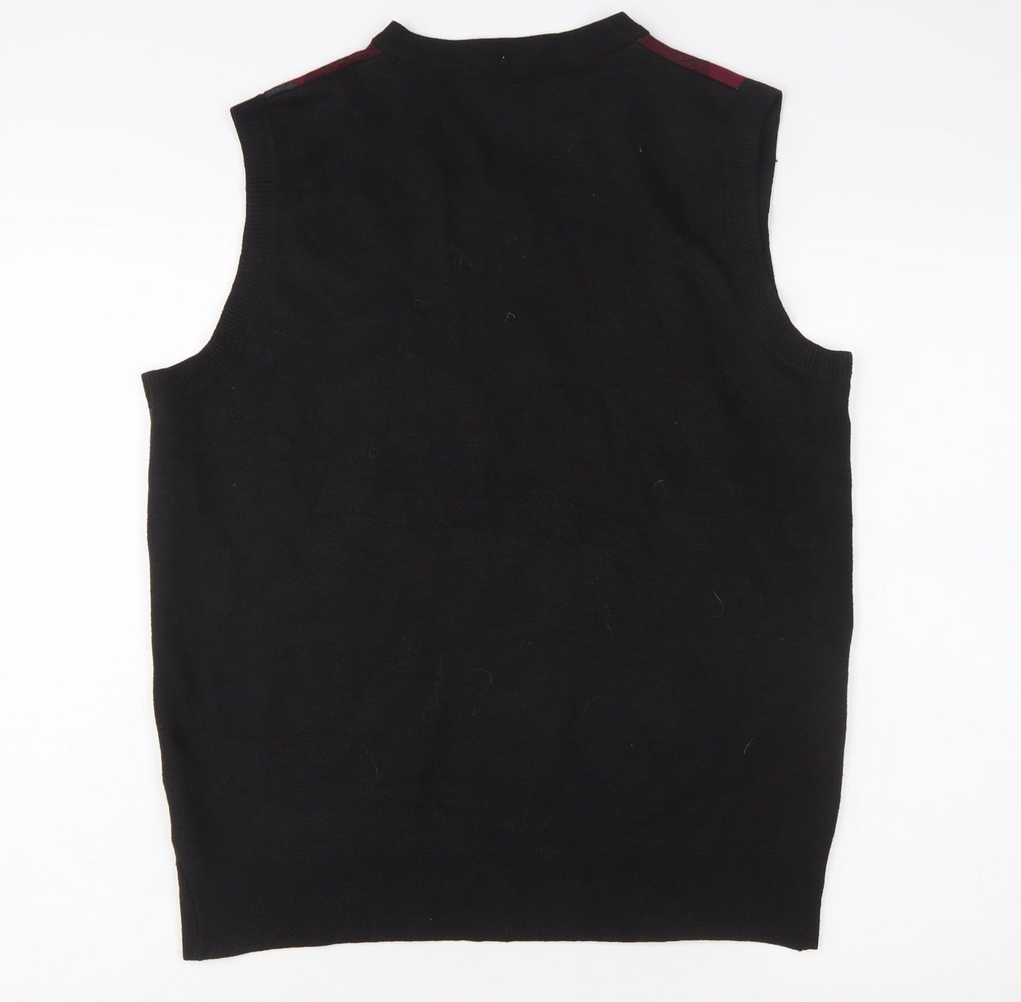 Cambridge Classics Men's Multicoloured Argyle V-Neck Vest XL