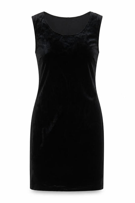 D.J. Summers Women’s Black Velvet Bodycon Sleeveless Dress Size 10