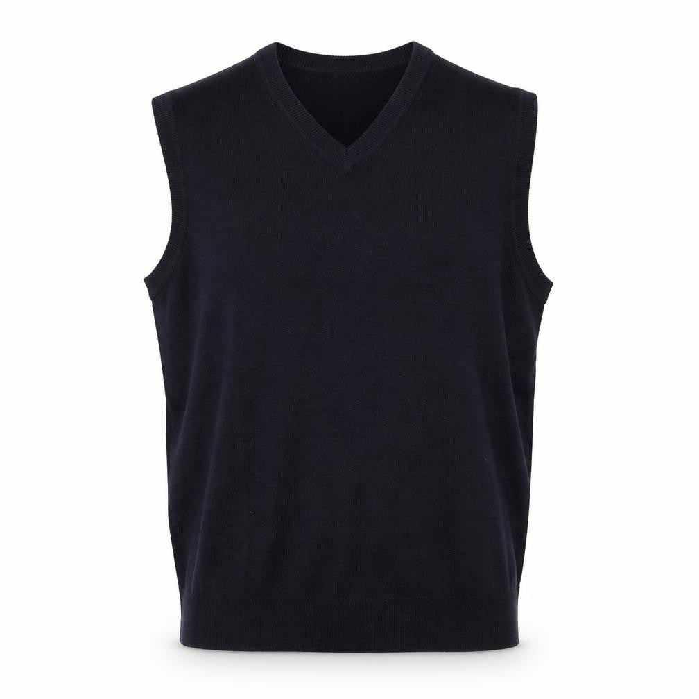 James Pringle Men's Black Acrylic V-Neck Sleeveless Knit Vest M