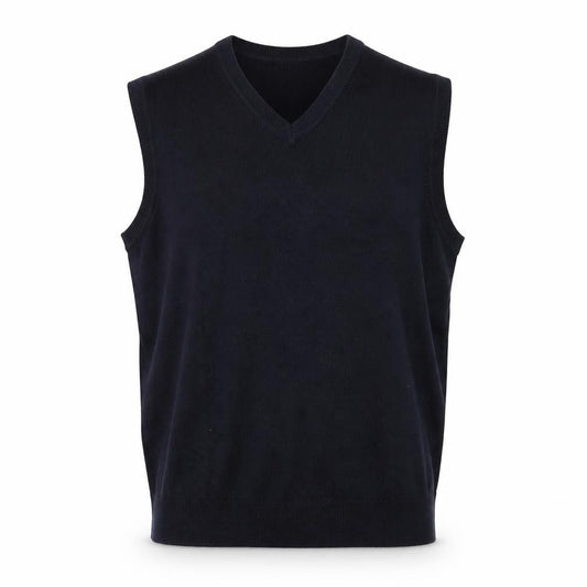 James Pringle Men's Black Acrylic V-Neck Sleeveless Knit Vest M